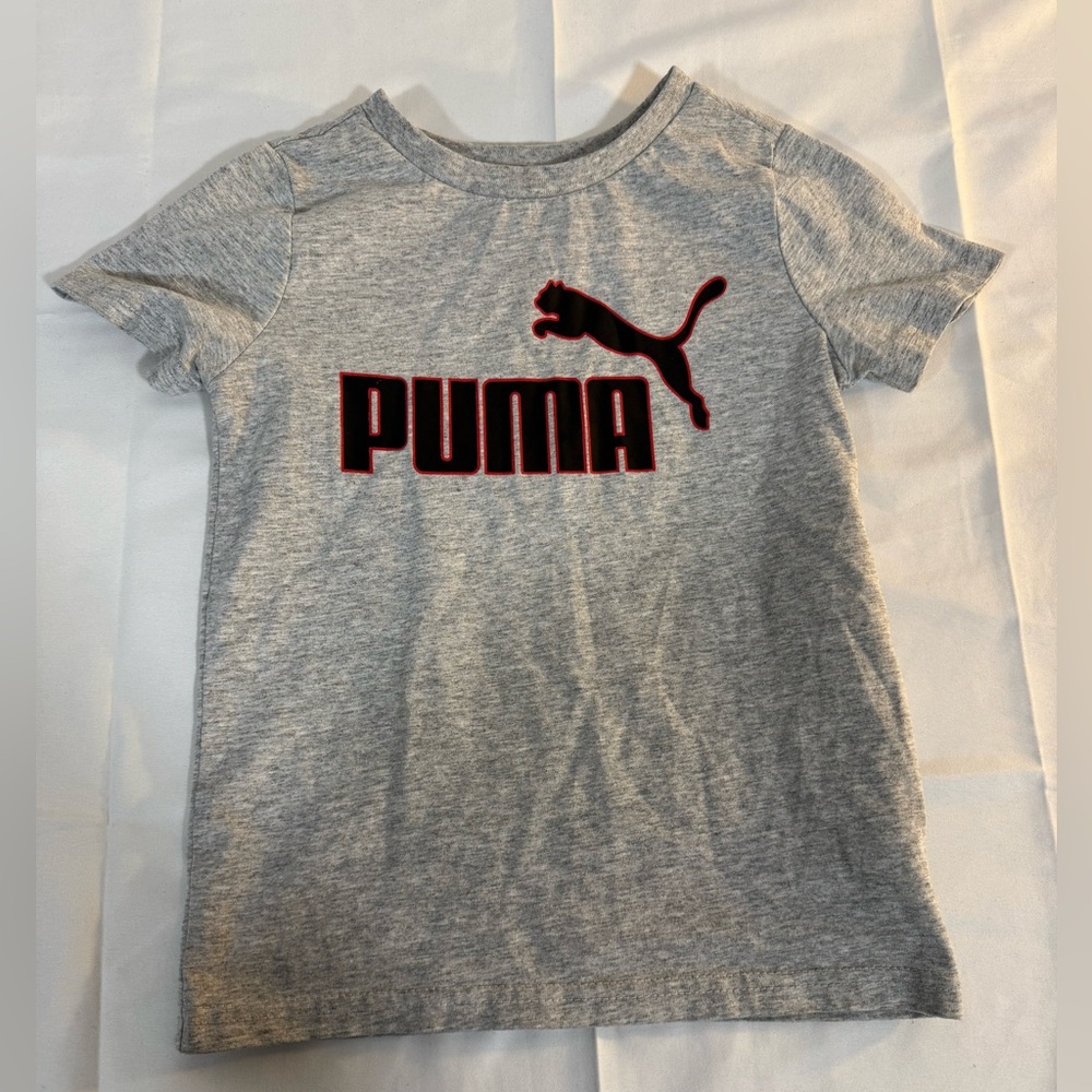 Puma Kids Heather Gray Tee
